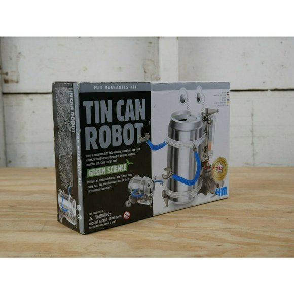 Green Science Fun Mechanics Kit Tin Can Robot - Picture 2 of 4